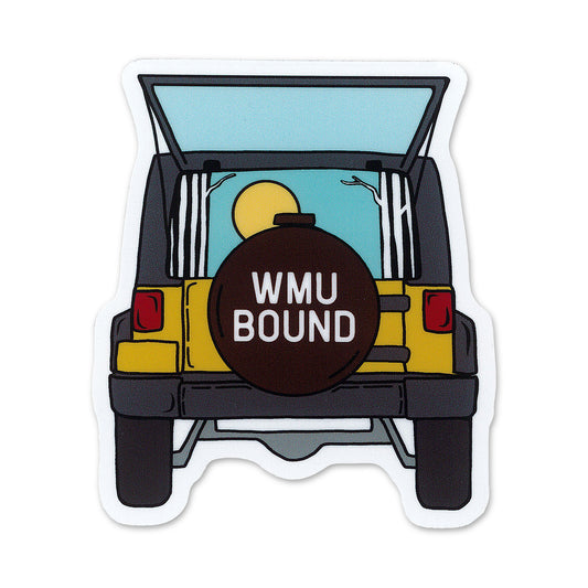 WMU Bound Jeep Sticker