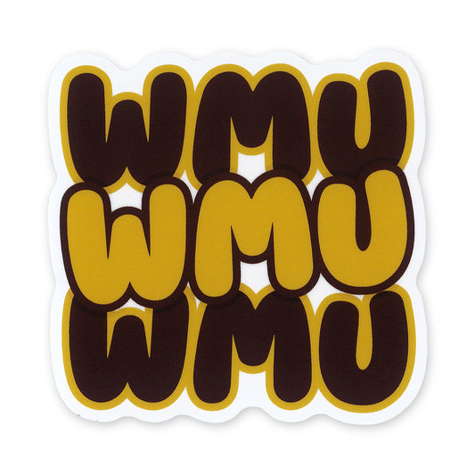 WMU Bubble Sticker