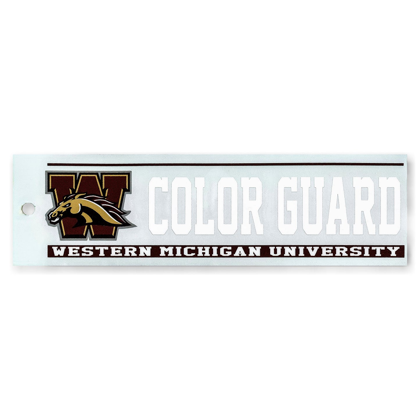 Western Michigan Color Guard Bar Decal