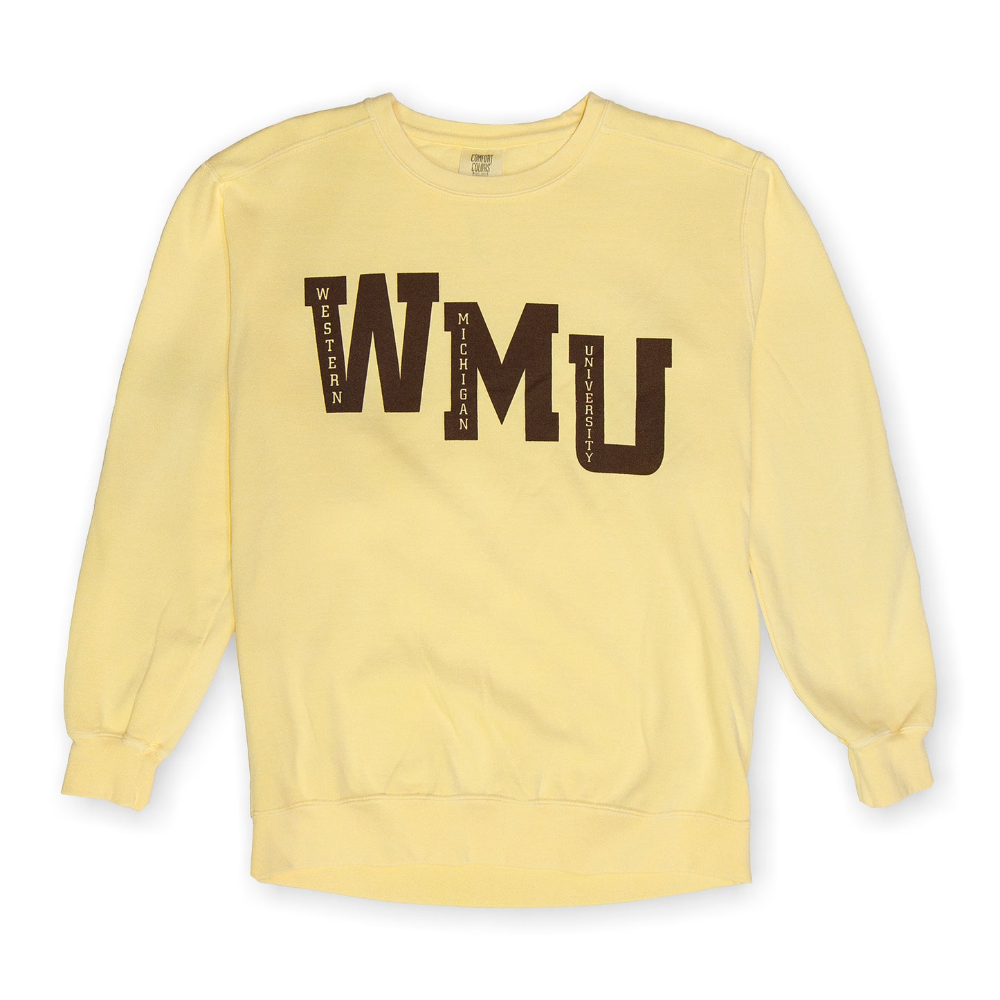 WMU Letter Comfort Colors Crewneck