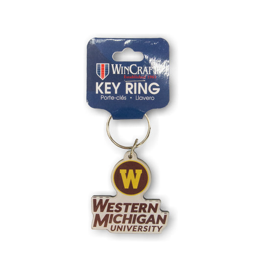 Western Michigan Acrylic Keyring