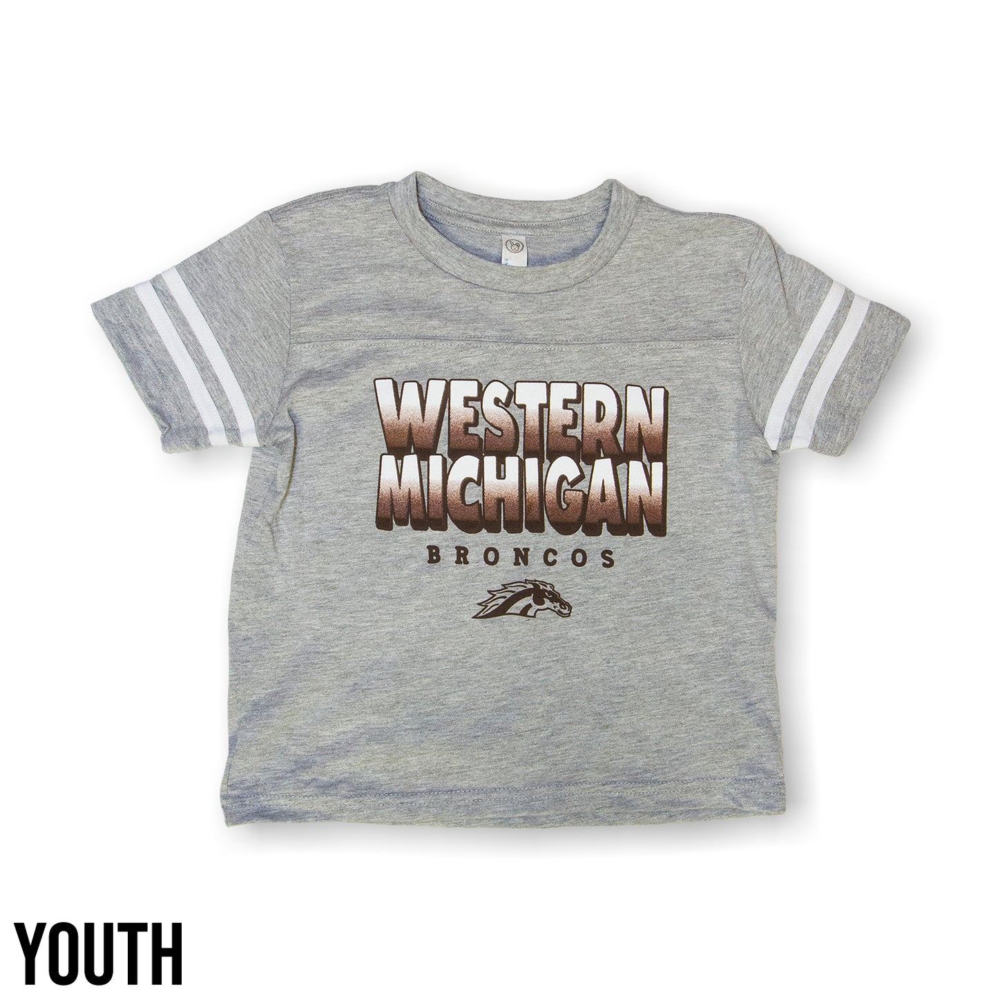 Western Michigan Bubble Fade Toddler Jersey Tee