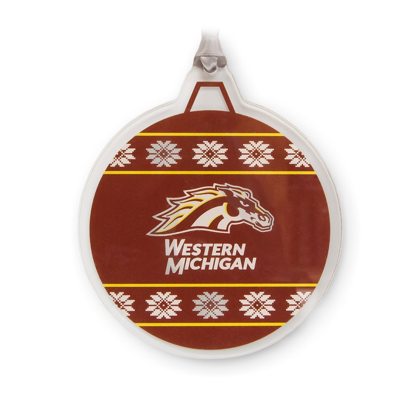 Western Michigan Medallion Holiday Ornament