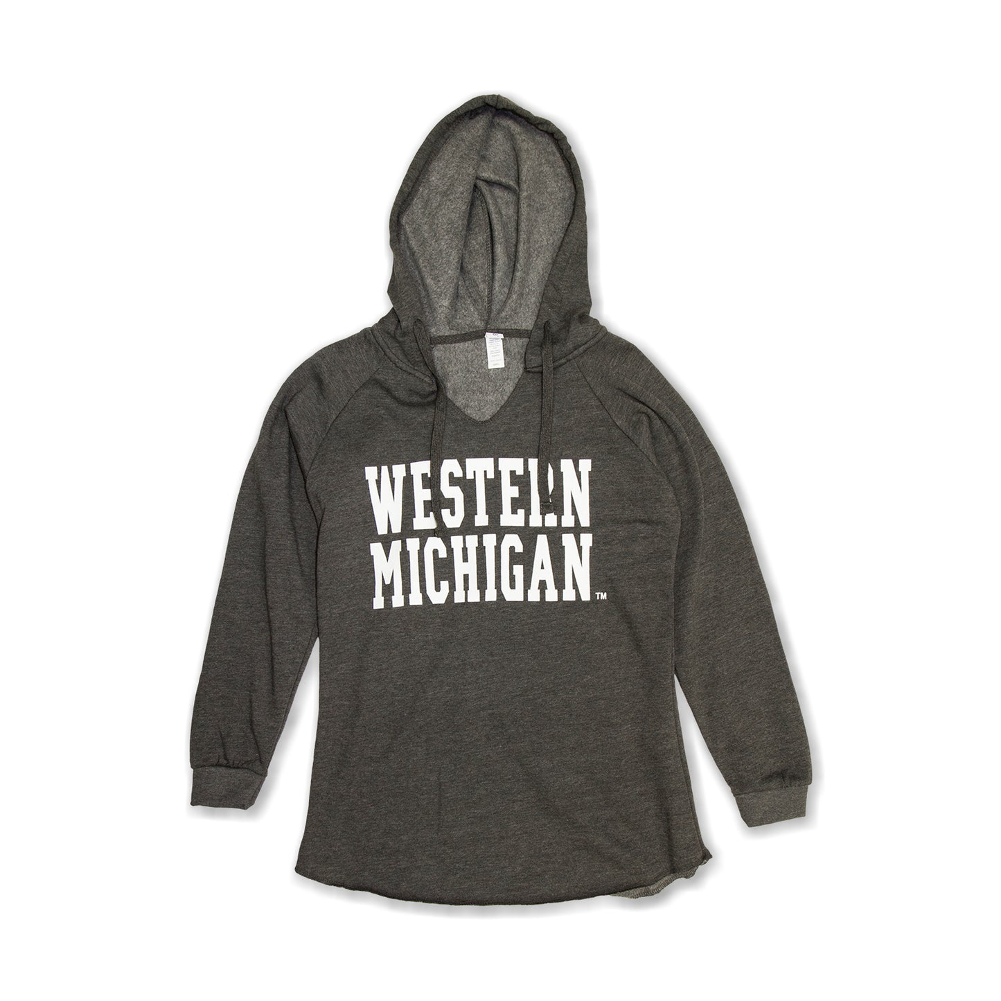 Ladies' Western Michigan Classic Raw Hem Hoodie