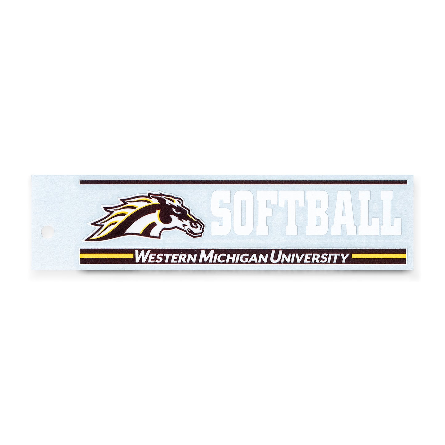 Western Michigan Softball Bar Decal