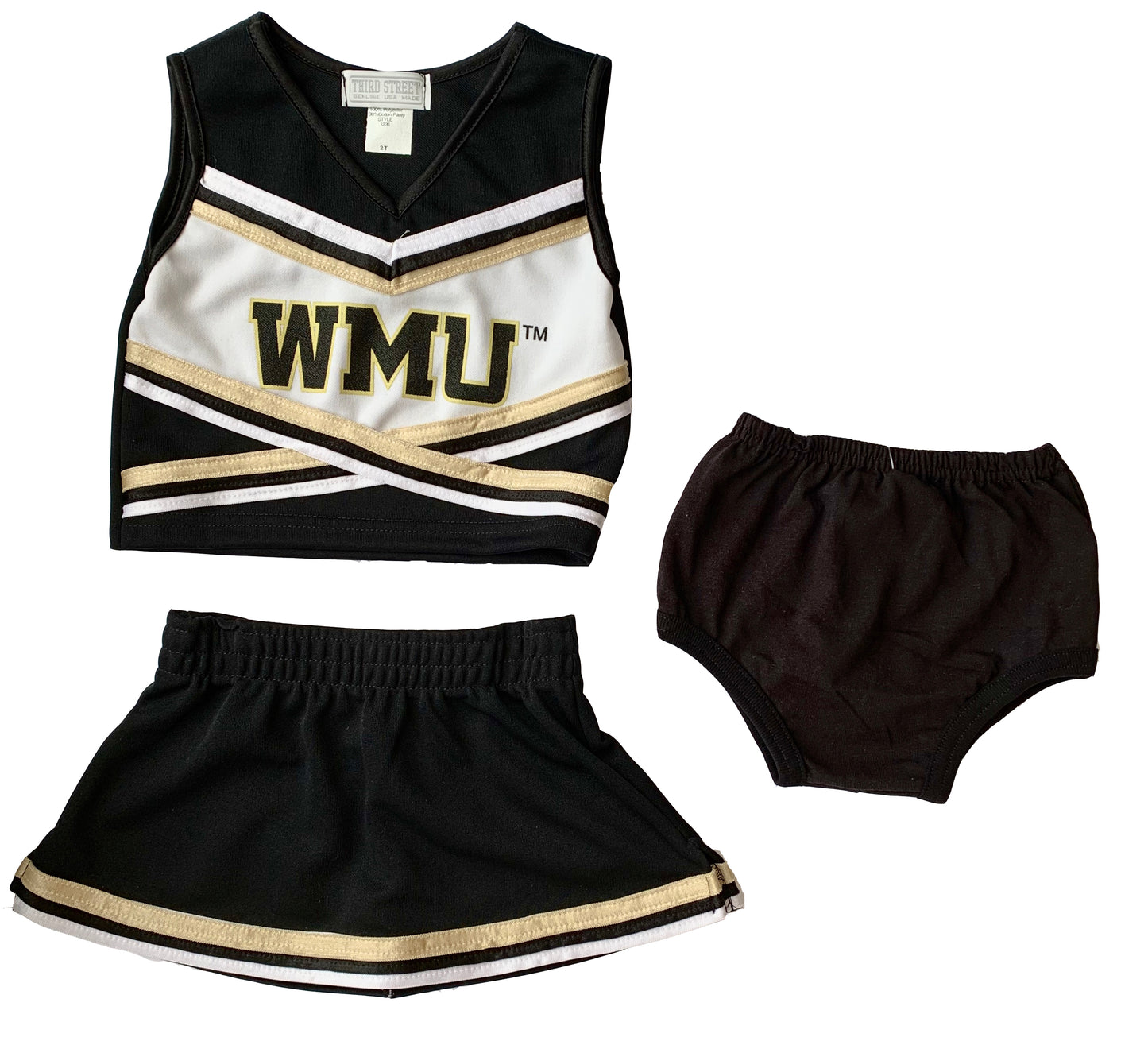 WMU Toddler Cheer Outfit