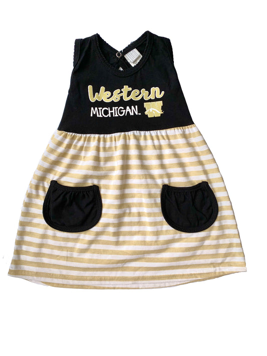 Western Michigan Toddler Dress