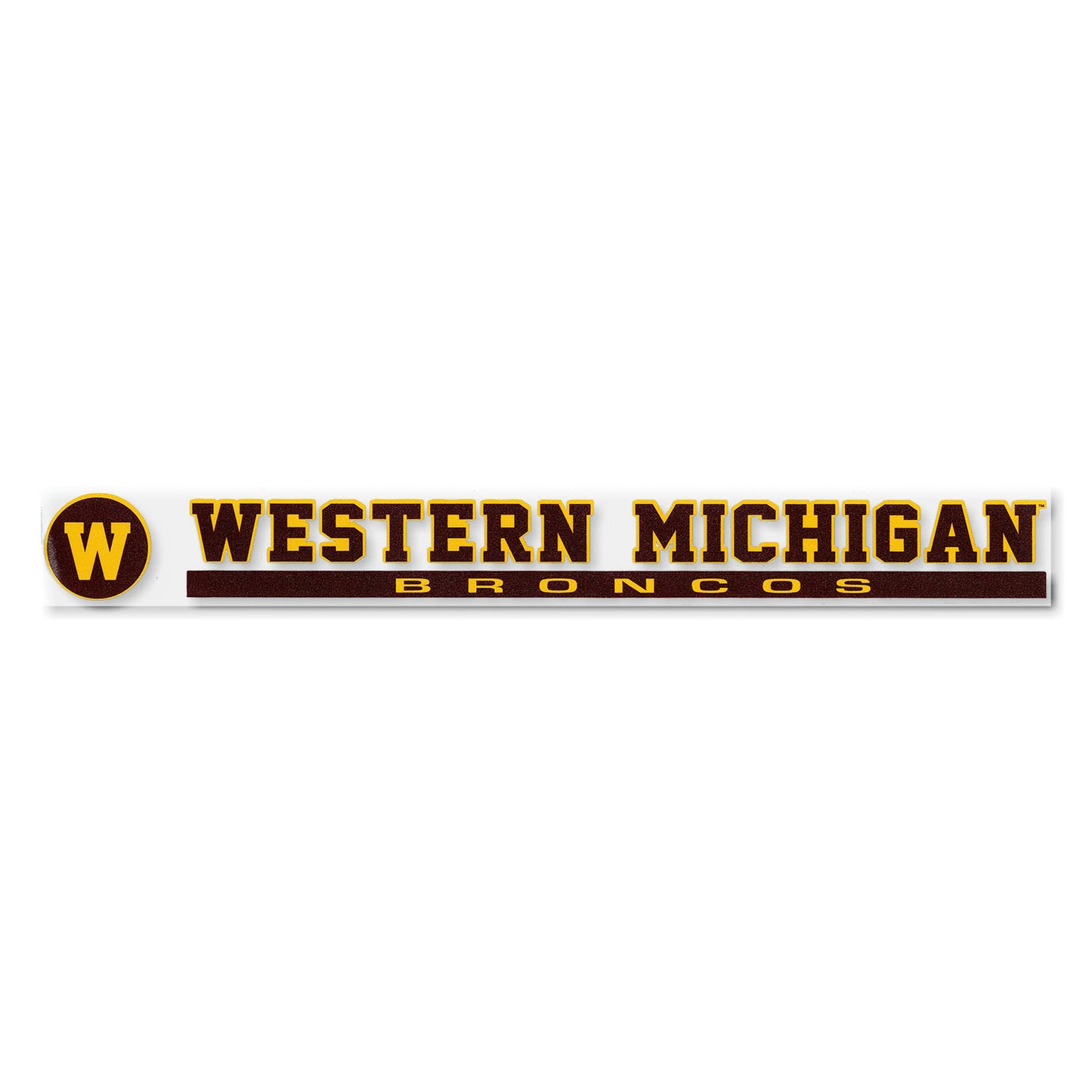 Western Michigan Strip Decal